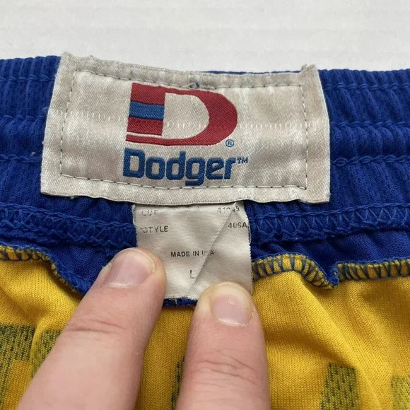 Vintage Chargers Shorts Blue/Yellow Large, Dodger, Drawstring, USA - Picture 6 of 11